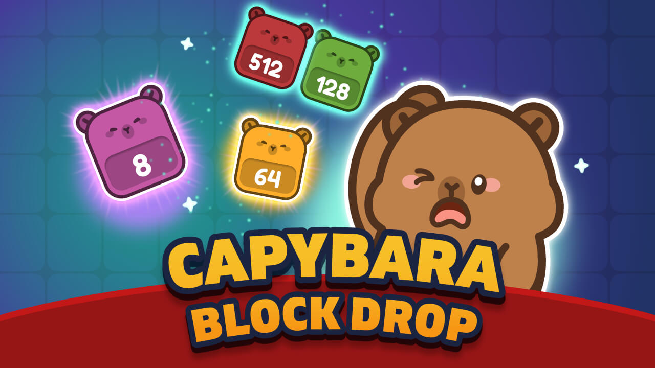 Capybara Block Drop